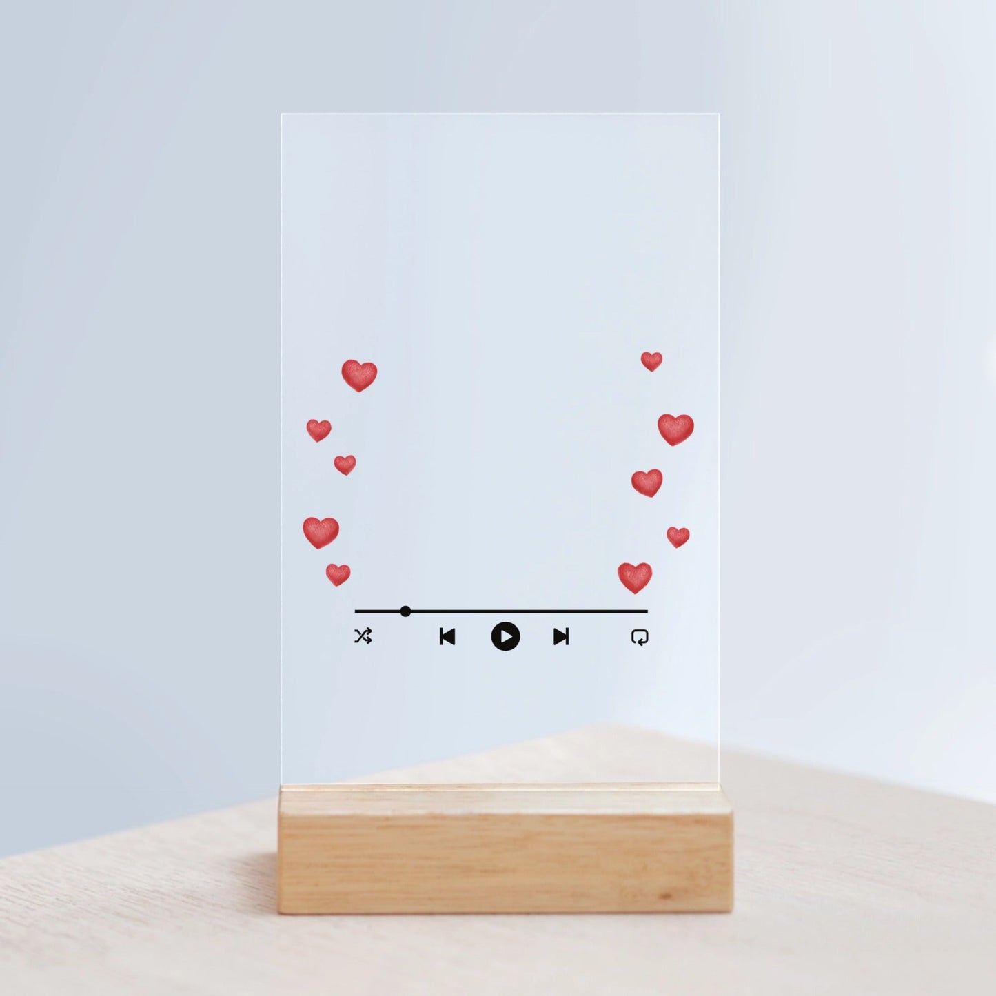Valentine Playlist Acrylic Sign