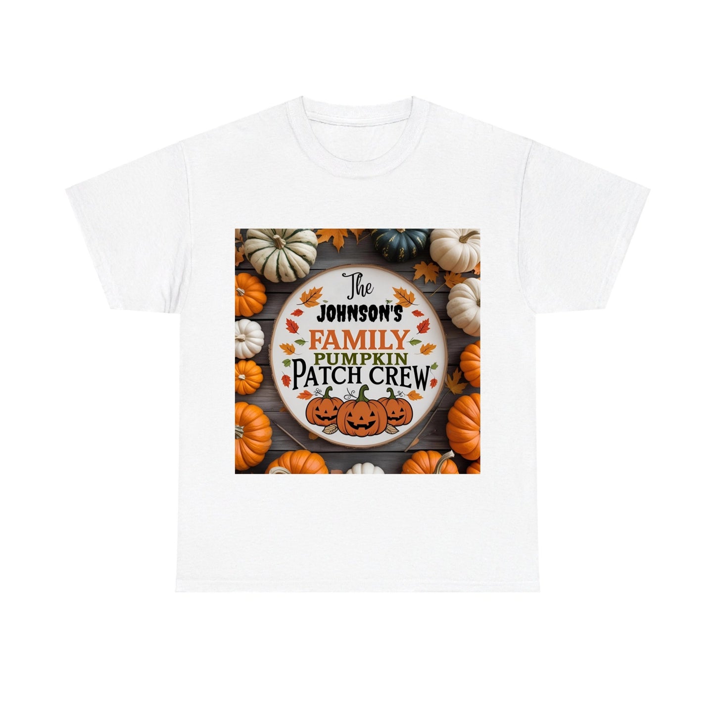 The Family Pumpkin Patch Crew Personalized T Shirt