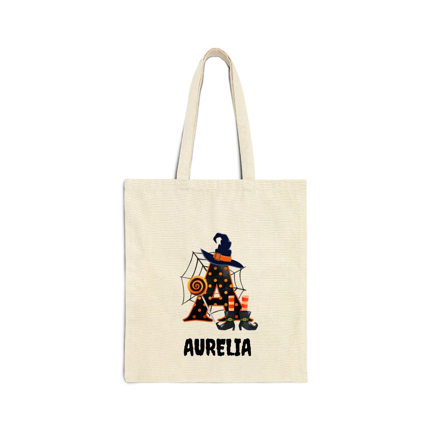 Halloween Letters Personalized Tote Bag