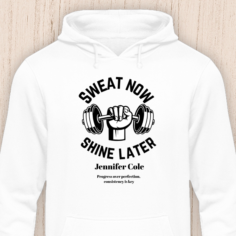 Sweat now shine later Fashion Hoodie (AOP)