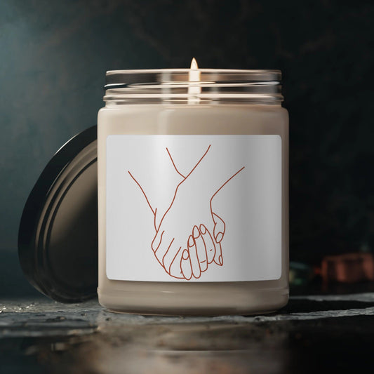 Holding Hands Personalized Scented Candle