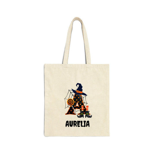 Halloween Letters Personalized Tote Bag